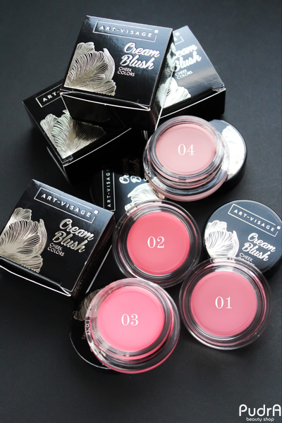 ART VISAGE Кремовые румяна "CREAM BLUSH" | Арт Визаж Тон 01 ягодный сорбет