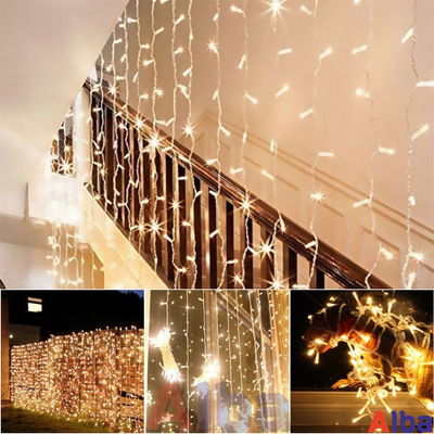 Занавес 2*1.0 м, ТЕПЛЫЙ БЕЛЫЙ, IP 65 постоянное свечение