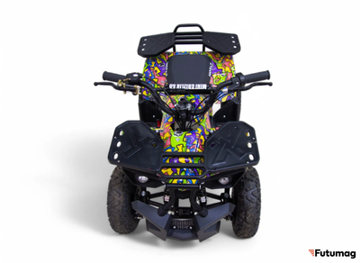 Детский квадроцикл MOTAX GRIZLIK mini ES граффити