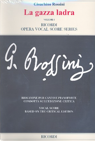 Rossini, Gioacchino La gazza ladra Klavierauszug in 2 Bänden (it/en)