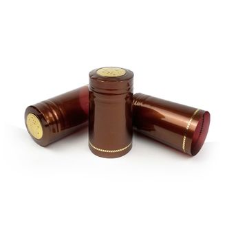 Термоколпачок коричневый глянцевый (для Виски 1 л), 65 мм
