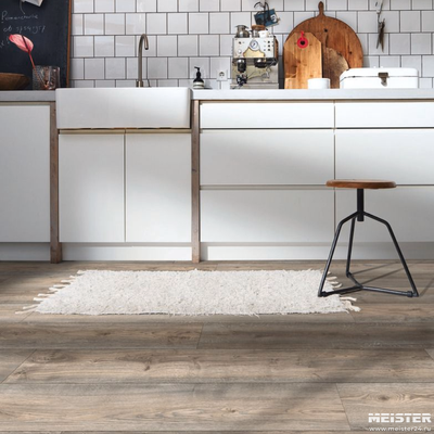 Ламинат MEISTER 6977 Дуб серый дикий в интерьере