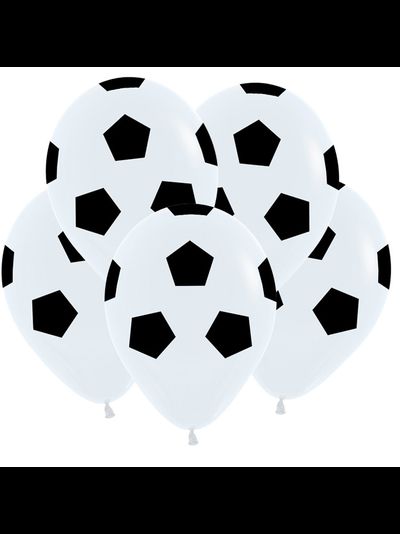 Шар с гелием "футбольный мяч" 12"/31 см