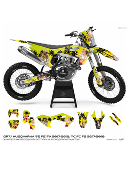 Наклейки на мотоцикл GR7 ГР7/ HUSQVARNA TE FE TX 2017-2019,  TC FC FS 2017-2018 #5725-5