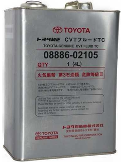 Масло трансмиссионное TOYOTA CVT FLUID TC 4л