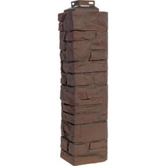 Наружный угол Fineber серия скала Желто-Коричневый