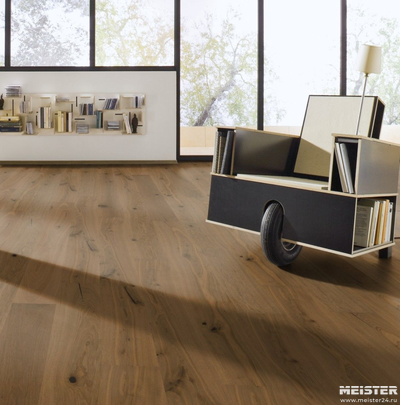Паркетная доска Meister Дуб Витал Брандеральм 8835 в интерьере