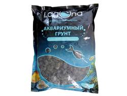 Грунт для аквариума Laguna 10105A галька речная коричневый меланж, 2кг, 5-10мм