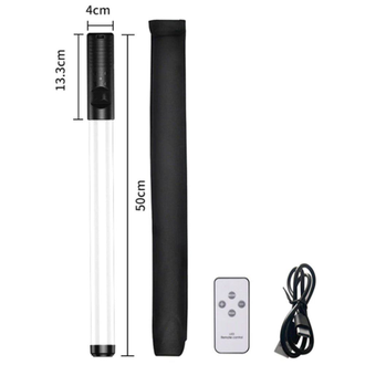 Накамерный свет RGB LIGHT STICK для селфи с экраном, RGB светодиодная аккумуляторная для фото и видео