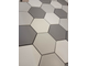 Декоративная облицовочная плитка гексагон Kamastone Соты 3261 серый, микс