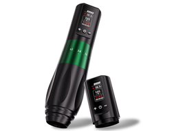 Беспроводная тату машинка BRONC V77 Strokes 2.0 - 4.2mm X 2Power Green