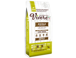 МАЛОЗЕРНОВОЙ МОНОБЕЛКОВЫЙ КОРМ VIVERE LOW GRAIN MEDIUM  ADULT BUFFALO С БУЙВОЛОМ ДЛЯ ВЗРОСЛЫХ СОБАК СРЕДНИХ  ПОРОД  1 КГ (ВЕСОВАЯ УПАКОВКА)