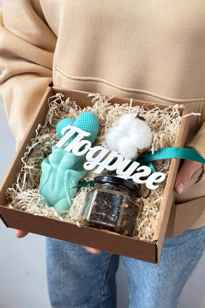 Подарочный набор "Подруге" бирюза