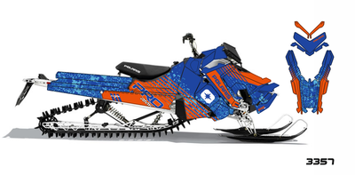Наклейки на снегоход  Polaris Axys 2016 2017 2018 2019