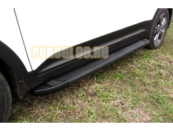 Пороги на Ford Kuga (2012-2016) Black Optima