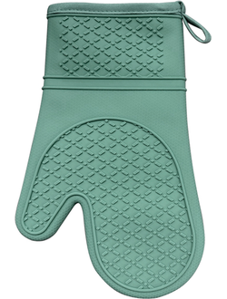 Рукавица термостойкая с 1-м выделенн. пальц. 30*18,5 см(от -40 до +240°С) зеленая, силикон (1шт)