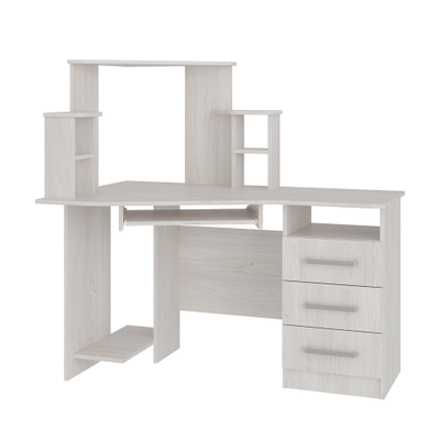 Стол компьютерный Каспер ясень белый Ш1300хВ1300хГ801