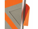 Ежедневник недатированный А5 (138x213 мм) BRAUBERG "Waves", 160 л., кожзам, серый/оранжевый, 111877