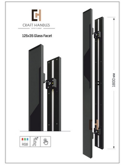 Арт. 125х35 Glass Facet Premium, L-1800 мм