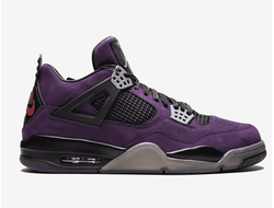 Nike Air Jordan Retro 4 Travis Scott Purple Suede X фото