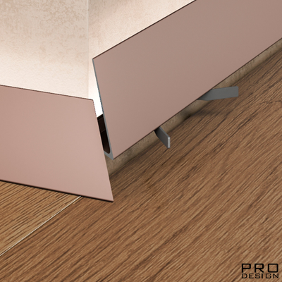 Плинтус Pro Design Corner 570 Анодированный коньяк