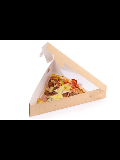 Коробка треугольная для куска пиццы/пирога (крафт), 220*200*40мм