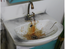 Bathtub, toilet, sink