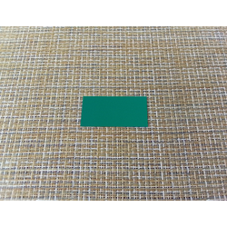 Шильд-табличка 50x25x0,4 мм стальной зеркальный, зеленый