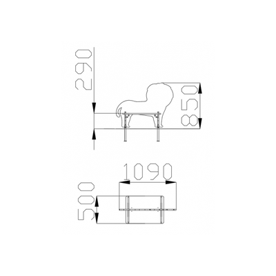 1520 Скамья «Львенок»