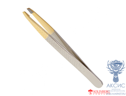 Пинцет для бровей Solinberg 011NP(ручная заточка)  S/С наклонное окончание