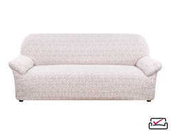 Чехол на 3х местный диван Тела Безарро Молочный. ИТАЛИЯ