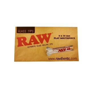 Стеклянные типсы Flat Mouthpiece RAW 6*35 мм