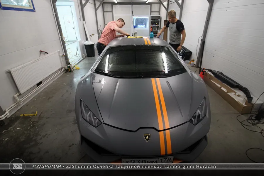 Оклейка защитной пленкой Lamborghini Huracan