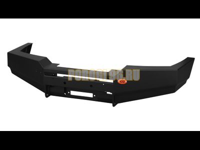 Передний силовой бампер серии Туризм на Mitsubishi Pajero Sport I 2005-2008 (02.046.01)