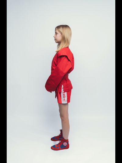 Куртка для самбо ВФС BRAVEGARD Победа Junior красная