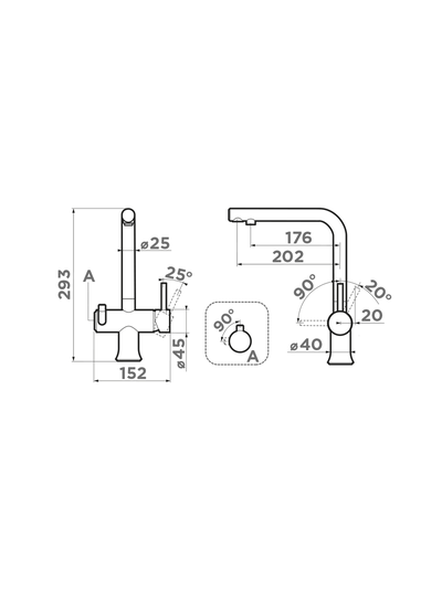 Смеситель OMOIKIRI HOTARU