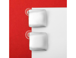 Серьги металл "Богема", цвет серебро