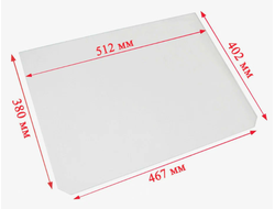 Стекло внутреннее Hansa 8028869, 9078687 без шелкографии (512x402)мм