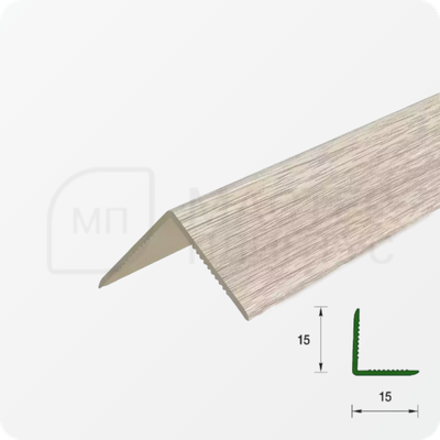 УГОЛ ДЕКОРАТИВНЫЙ 10Х10 УП 01-27.2700.501Л СЕРЕБРО (матовый)