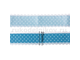 атласная лента "Мелкий горошек", ширина-25 мм, цвет-синий, отрезок-1 метр