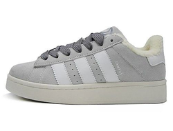 Кроссовки Adidas Campus 00s Grey With Fur с мехом
