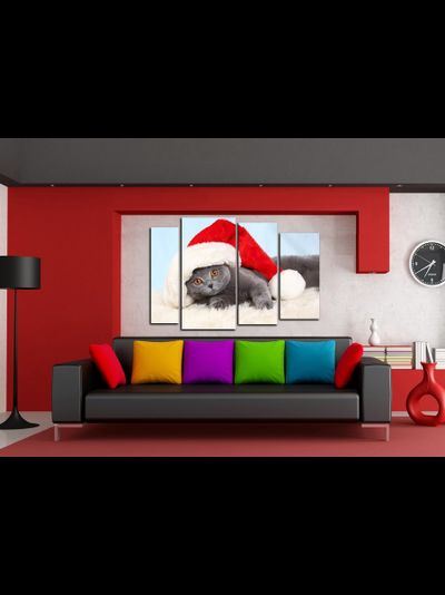 Модульная картина "Милый котик"