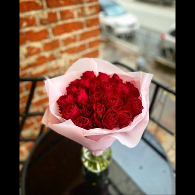 Букет роза Кения 40 см 21 шт