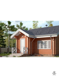 Баня из профилированного бруса "Приветливая" 30м2 7х5