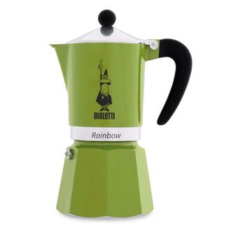 Гейзерная кофеварка Bialetti Rainbow на 6 порций, зеленая