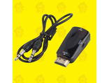 Переходник HDMI - VGA Converter+ Audio (Адаптер-конвертер) Black