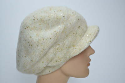 Женская вязаная кепка осень зима 2024 2025