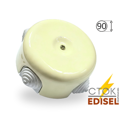 распаячная коробка слоновая кость 90х45