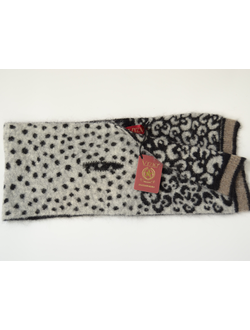 Шарф воротник пятнистый серый Vizio Италия 8077 SA фото