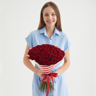 51 красная роза